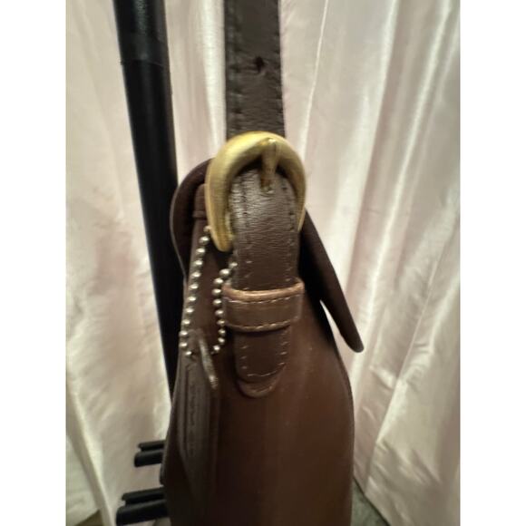 Vintage Coach 9929 Convertible Crossbody Shoulder Bag Brown Glove-Tanned Leather - Picture 10 of 15